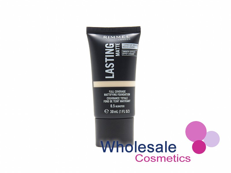 6 x Rimmel London Lasting Matte Foundation - 0.5 ALBASTER